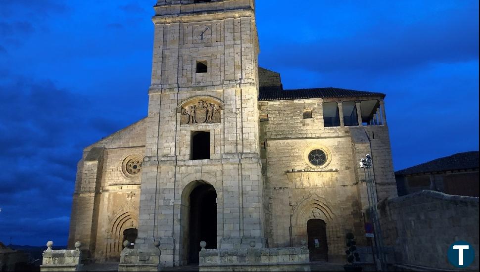 La iglesia de San Hipólito de Támara de Campos brilla con su nueva iluminación exterior gracias a Iberdrola