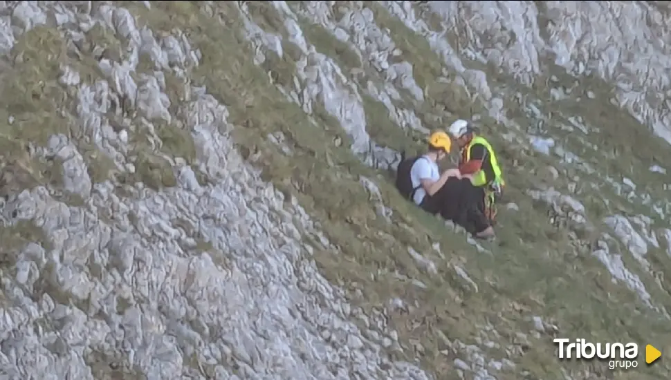 Rescate de un montañero francés ileso en el Espigüete